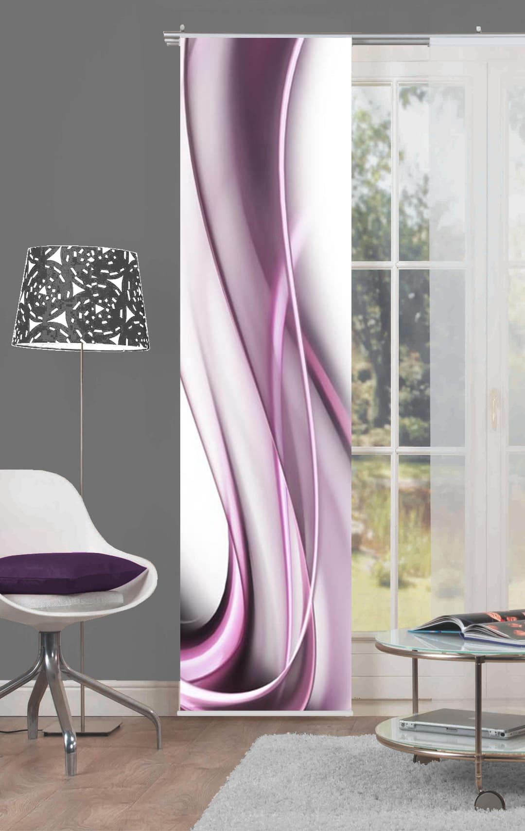 HOME WOHNIDEEN Schiebegardine ONDA | Lila