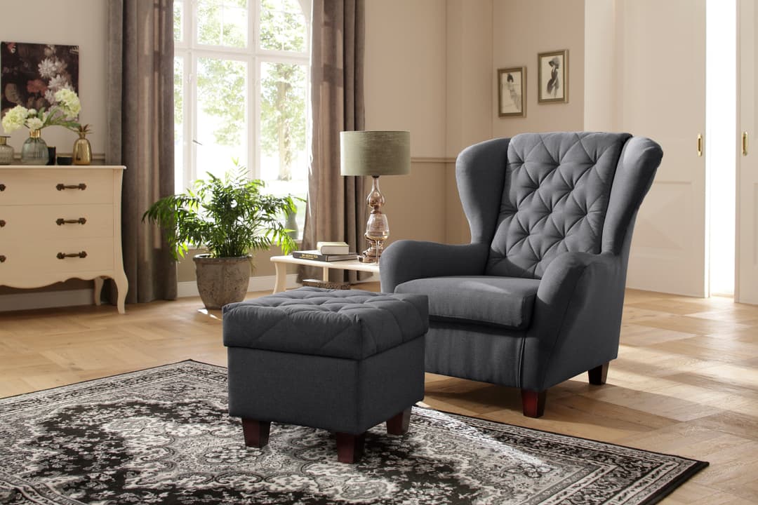 Home affaire Ohrensessel Alexander | Grau