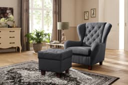 Home affaire Ohrensessel Alexander | Grau