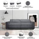 Dorel Home ALLIE Schlafsofa | Beige 3