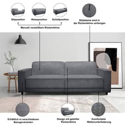 Dorel Home ALLIE Schlafsofa | Beige