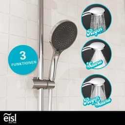 Eisl GRANDE VITA Stangenbrause-Set | Silber