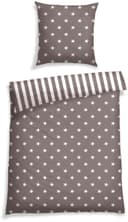 Schiesser Wendebettwäsche Stars & Stripes | Braun