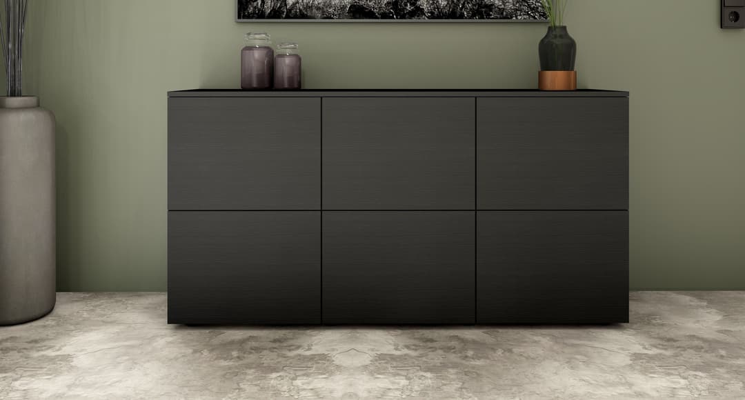 borchardt Möbel Sideboard Rova | Schwarz
