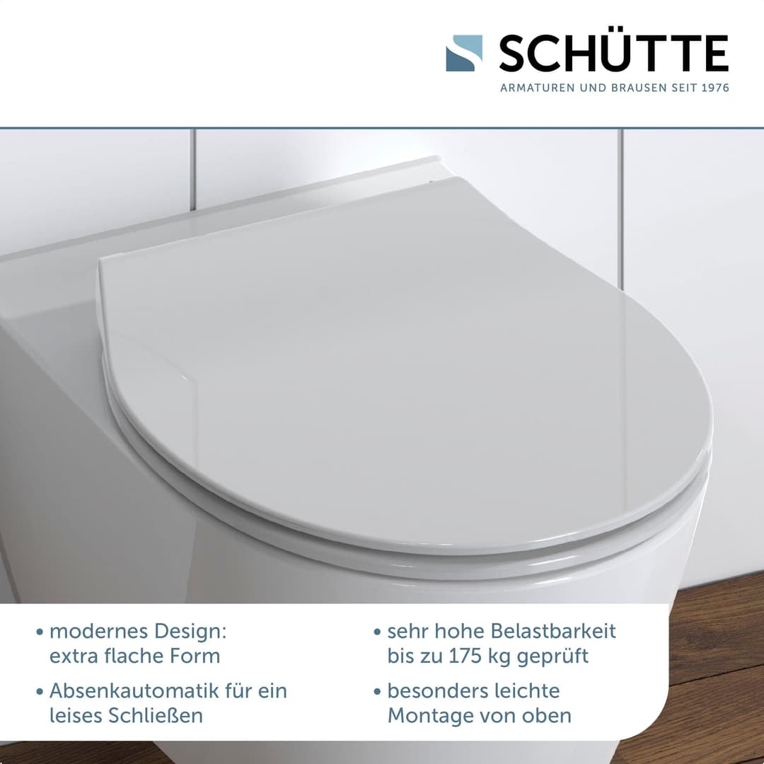 Schütte WC-Sitz SLIM | Grau