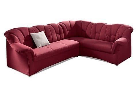DOMO collection Ecksofa Papenburg | Rot