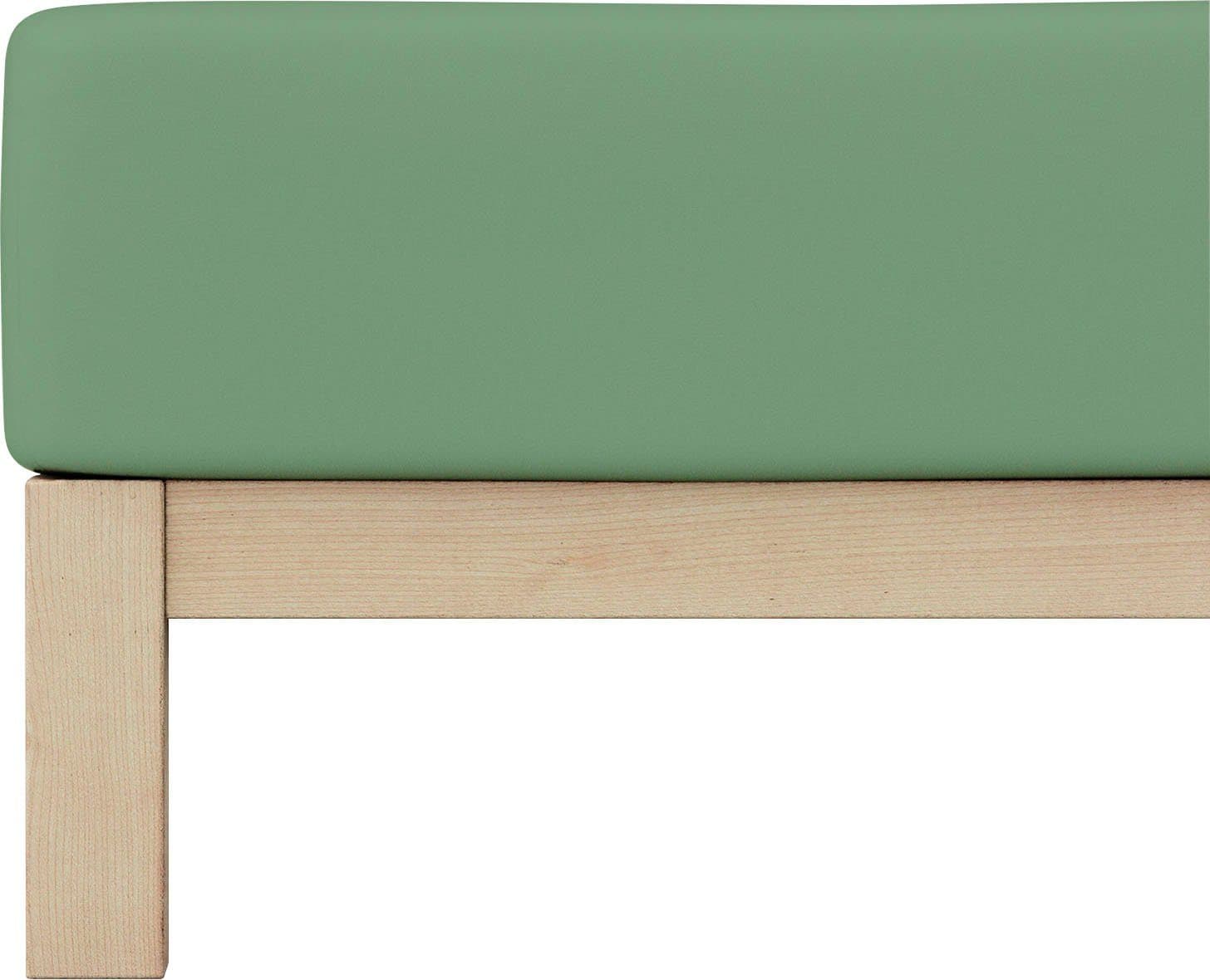 Schlafgut Spannbettlaken PURE Bio-Baumwolle | Grün