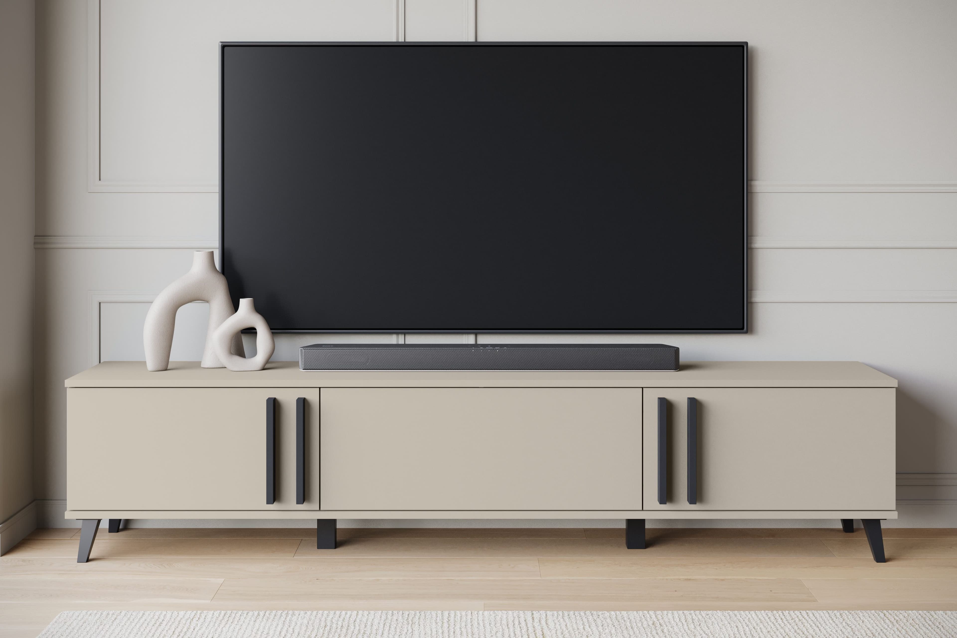 Home affaire Lowboard Helsinki TV-Kommode | Beige