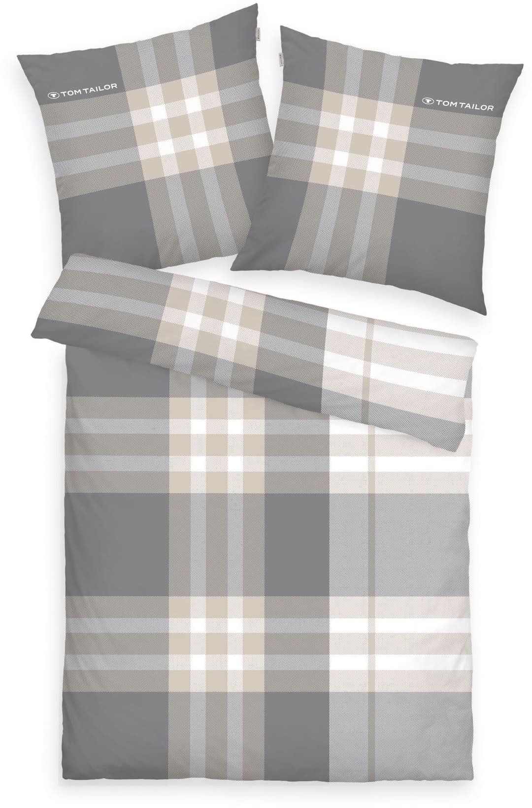 TOM TAILOR HOME Nick Bettwäsche-Set | Beige