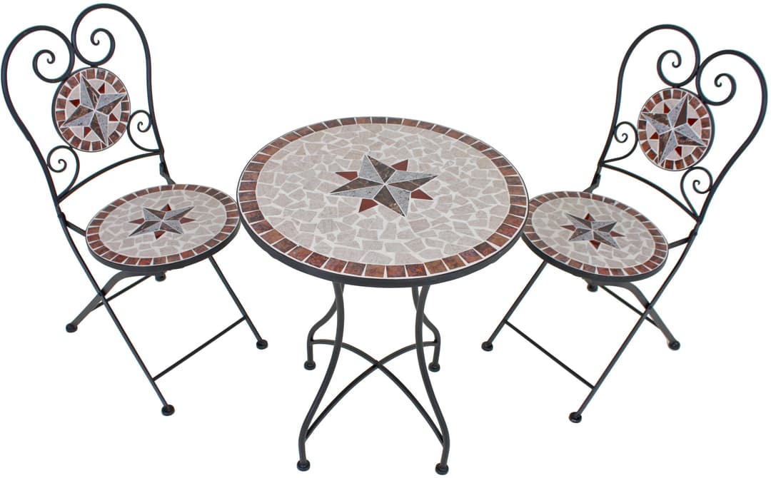 Garden Pleasure Balkonset Mosaik | Braun