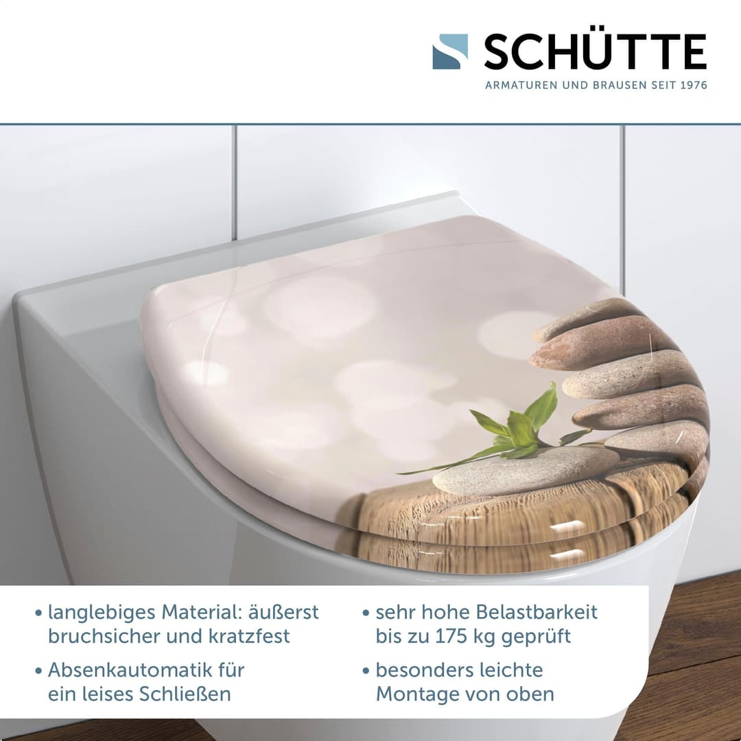 Schütte STONE PYRAMID WC-Sitz | Mehrfarbig