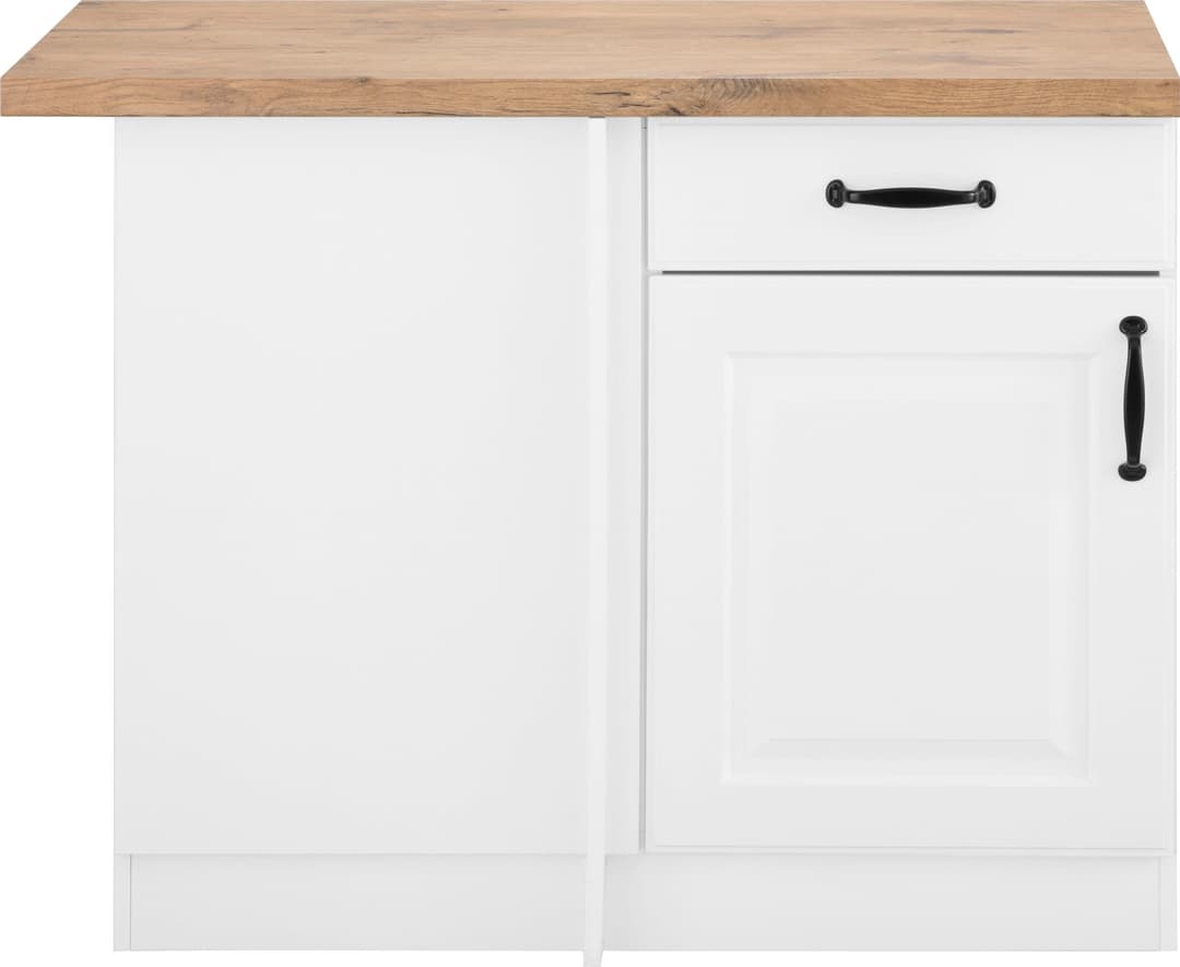 wiho Küchen Eckunterschrank Erla | Weiß