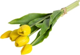 Kunstblume Tulpenbündel Holland real Touch Tulpe | Gelb