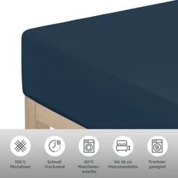 OTTO home Spannbettlaken PAPRIKA | Blau