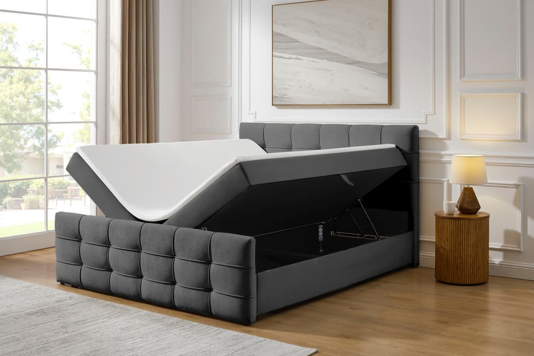 OTTO home Boxbett Lilienne | Grau