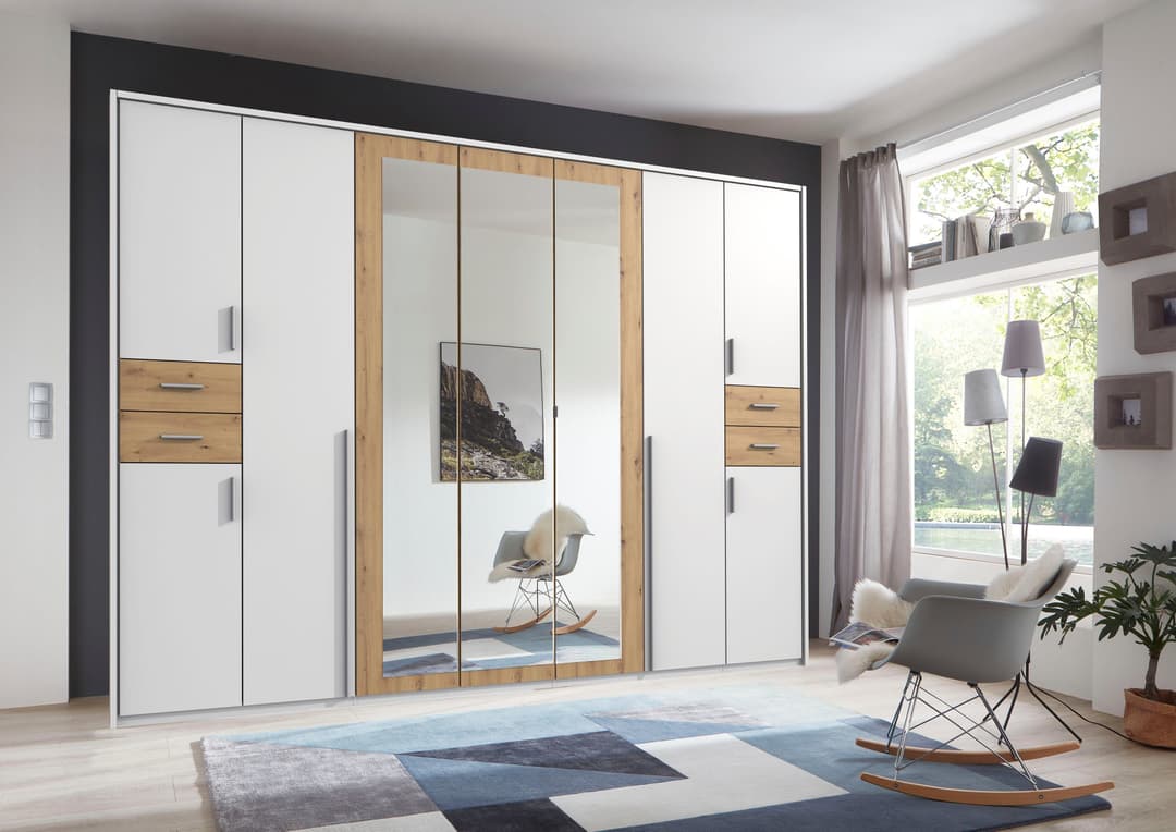 Wimex Drehtürenschrank Vegas | Weiß