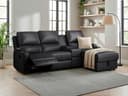 OTTO home Ecksofa NAPORI Multimediasofa | Schwarz