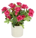 Kunstblume Wildrosen Busch im Topf | Rosa