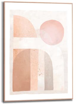 Reinders! Poster Abstrakt, im Holzrahmen | Beige