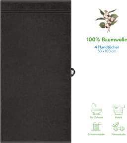 HAMMETEX Handtuch Set | Grau