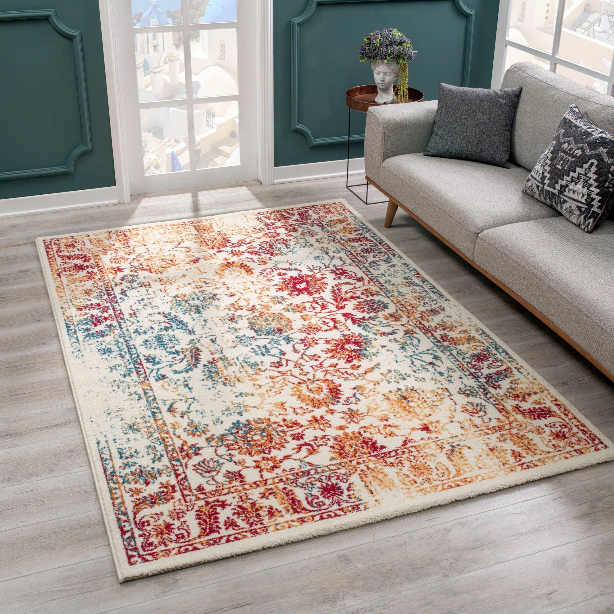 Sanat Teppich Vintage 1606 | Mehrfarbig