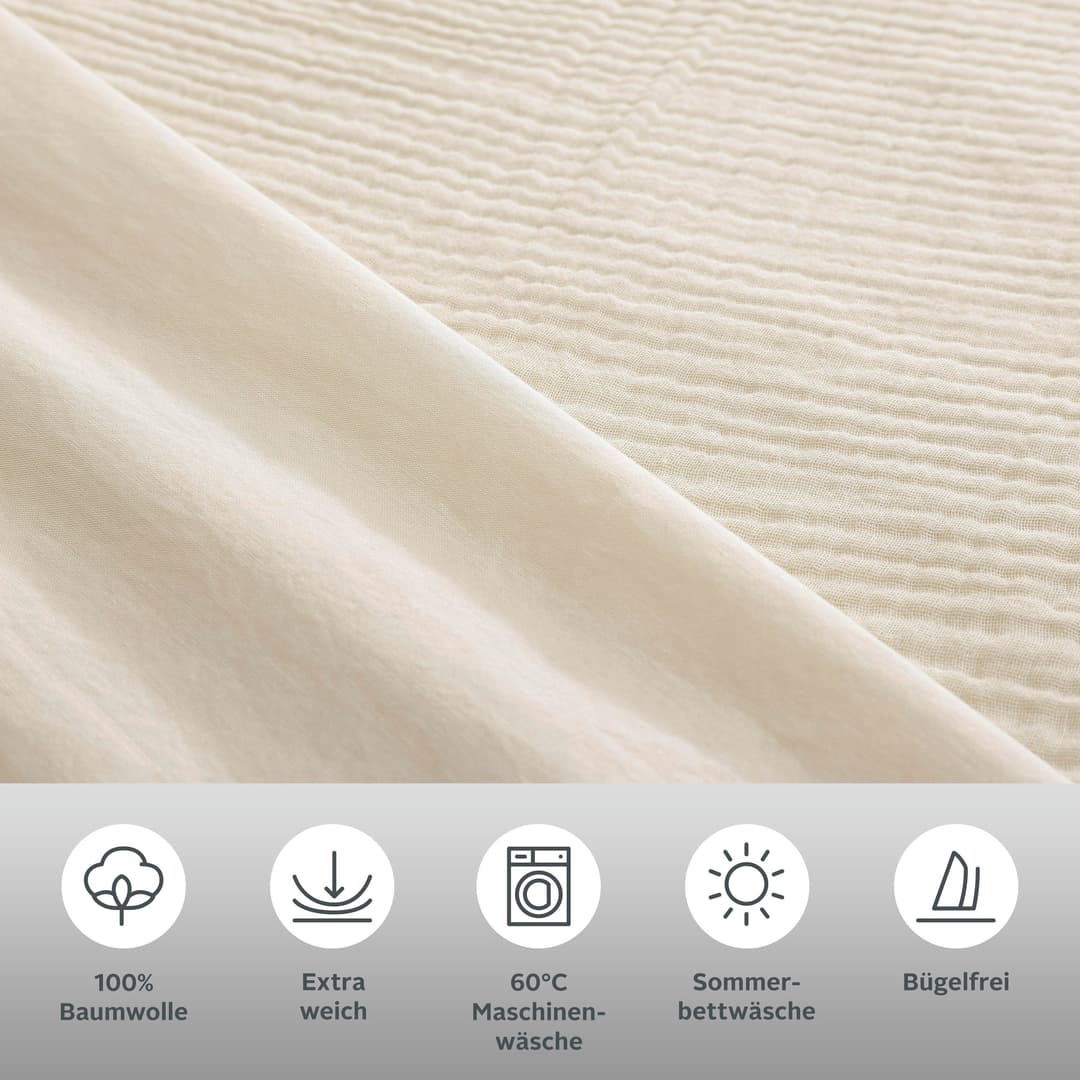 OTTO home Wendebettwäsche Sari3 | Beige