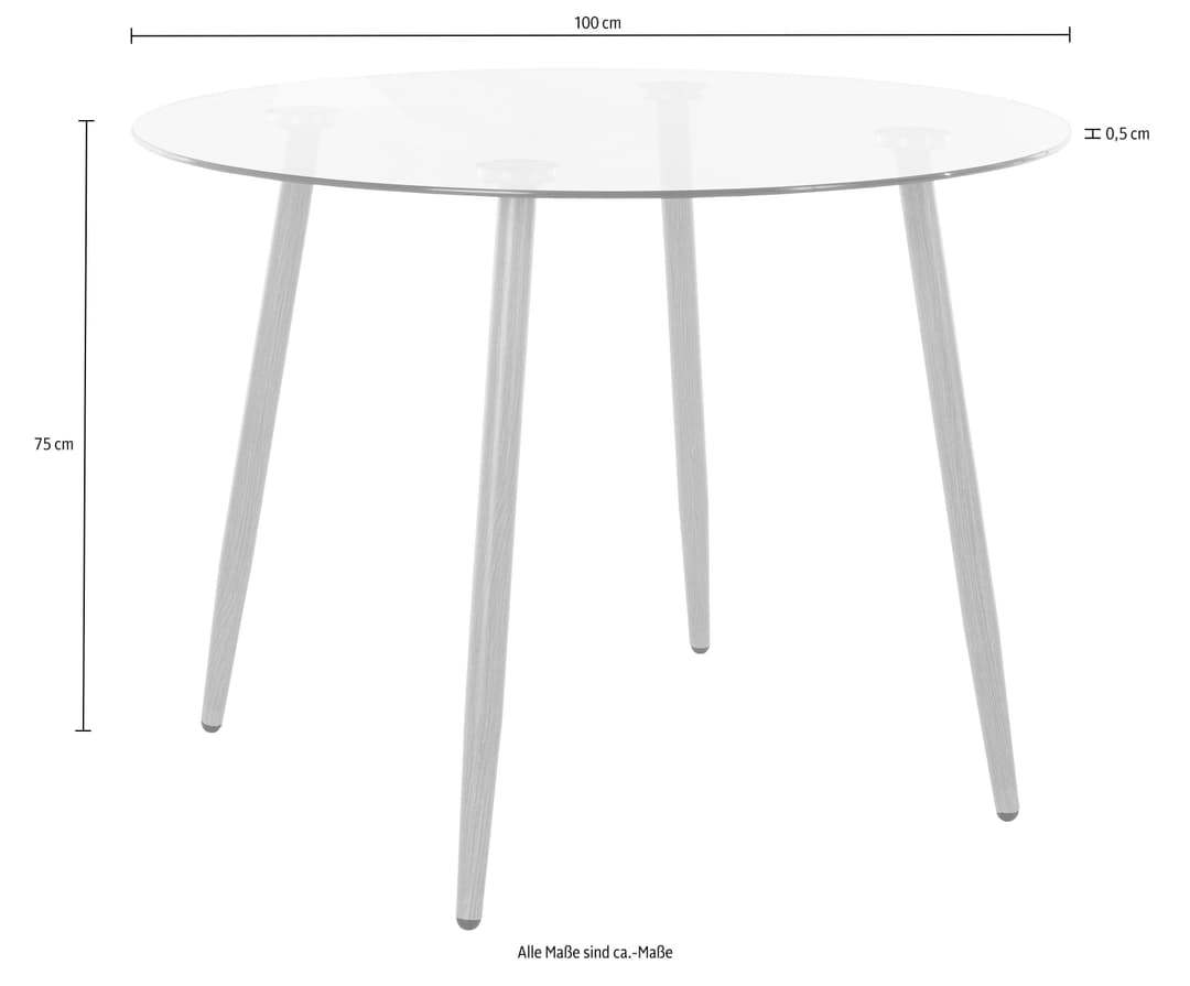 OTTO home Miller Glastisch | Transparent