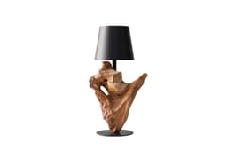 SalesFever LED Tischleuchte Akku | Braun