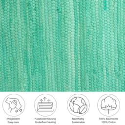 THEKO Teppich Happy Cotton Fleckerl | Grün