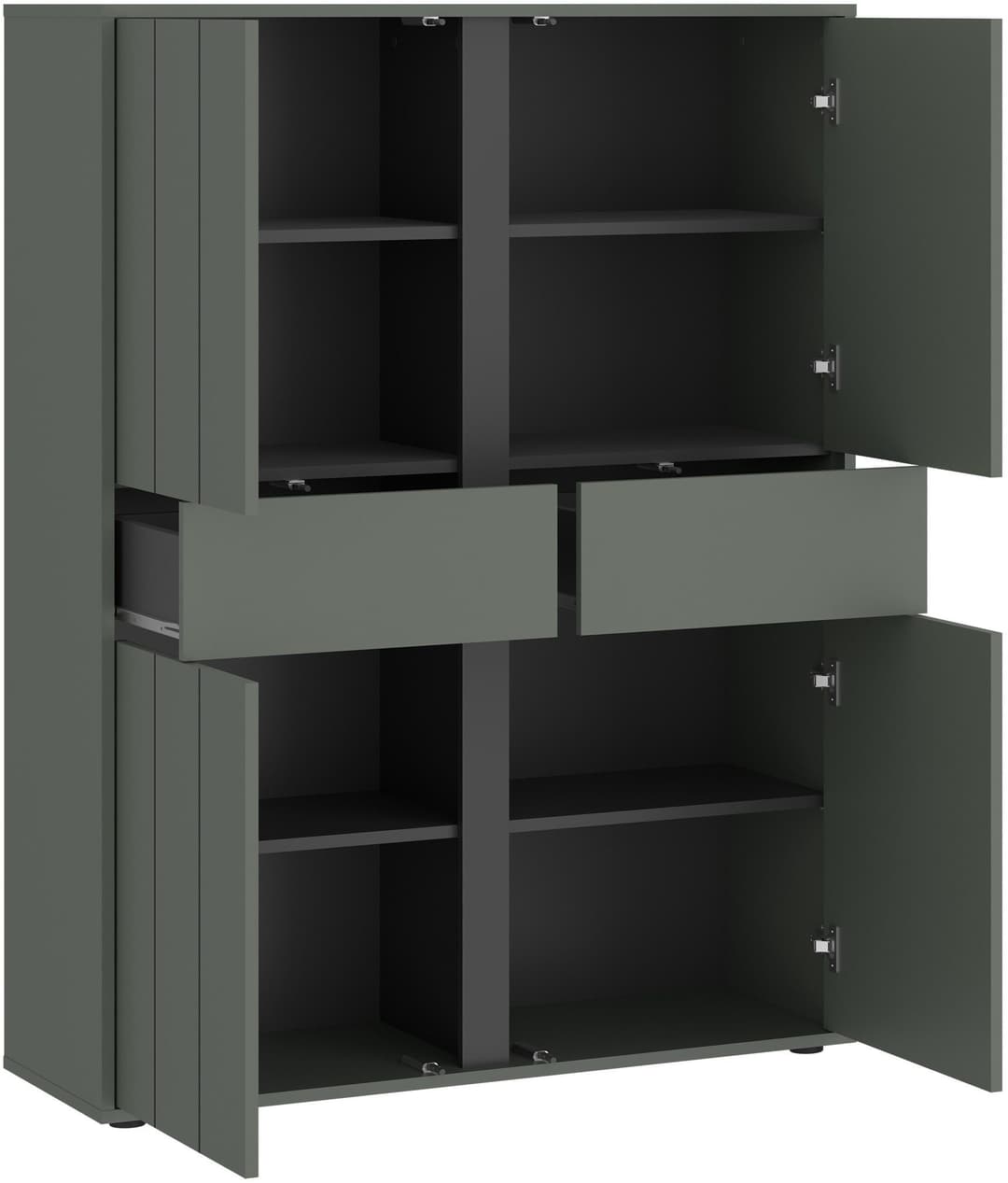 Home affaire Highboard VEDDEL | Grün