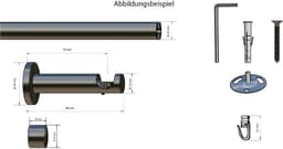 OTTO home Gardinenstange TANBUL | Schwarz