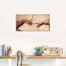 Artland Wandbild Hände | Braun