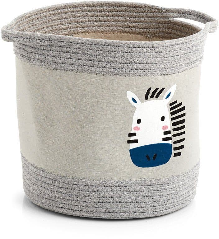 Zeller Present Aufbewahrungskorb Zebra | Grau