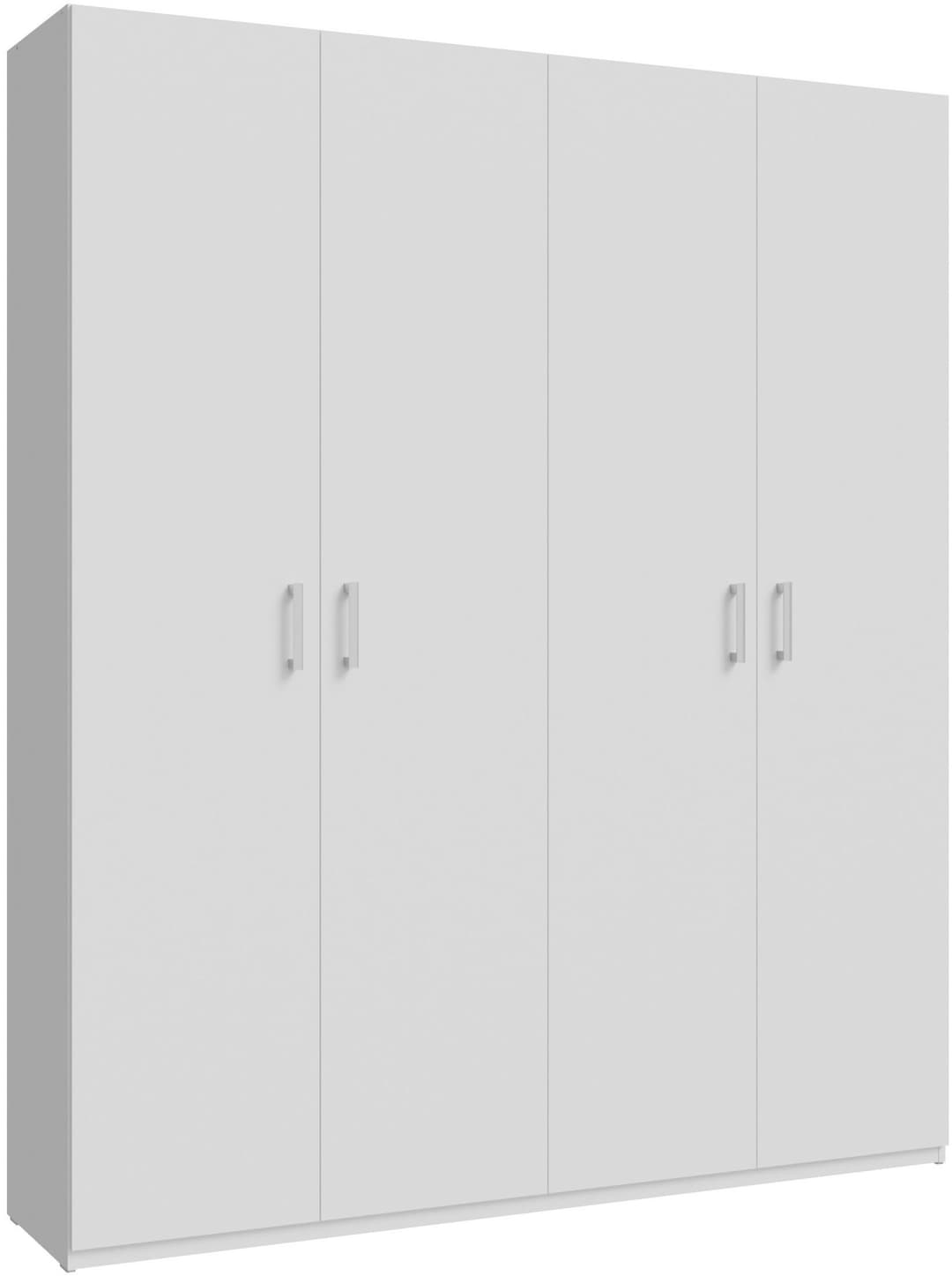 FORTE Kleiderschrank | Weiß