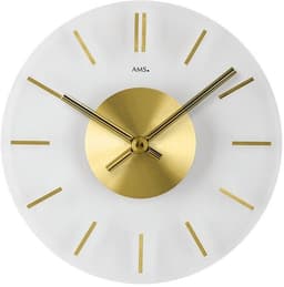 AMS Wanduhr W9319 | Weiß