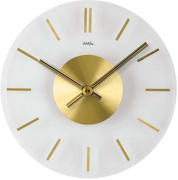 AMS Wanduhr W9319 | Weiß