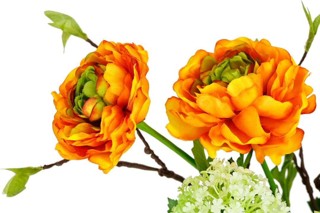 Kunstblume Arrangement Ranunkel | Mehrfarbig