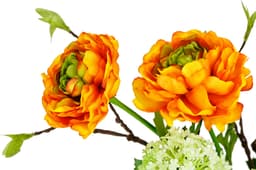 Kunstblume Arrangement Ranunkel | Mehrfarbig