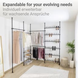 Wenko Teleskopregal Herkules Basic | Schwarz