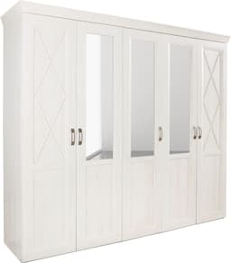 FORTE Kleiderschrank Kashmir | Weiß