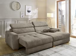Jockenhöfer Gruppe Ecksofa Slider L-Form | Braun