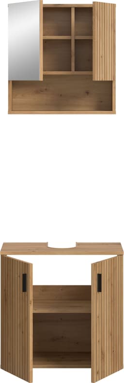 welltime Badmöbel-Set MANI | Holztöne