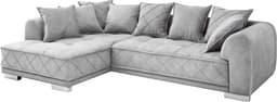 ED EXCITING DESIGN Ecksofa Sentina L-Form | Grau