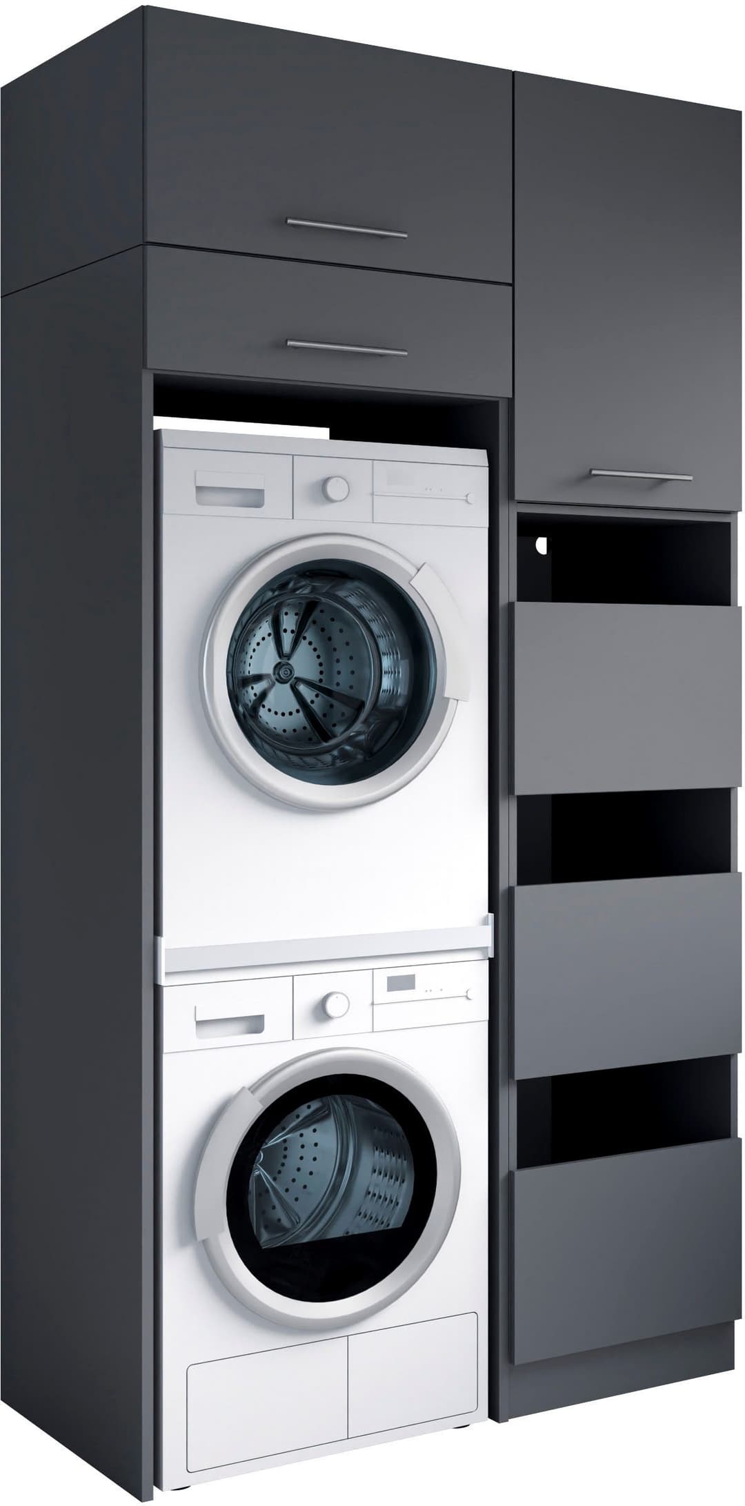 Laundreezy Mehrzweckschrank-Set | Schwarz