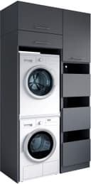 Laundreezy Mehrzweckschrank-Set | Schwarz