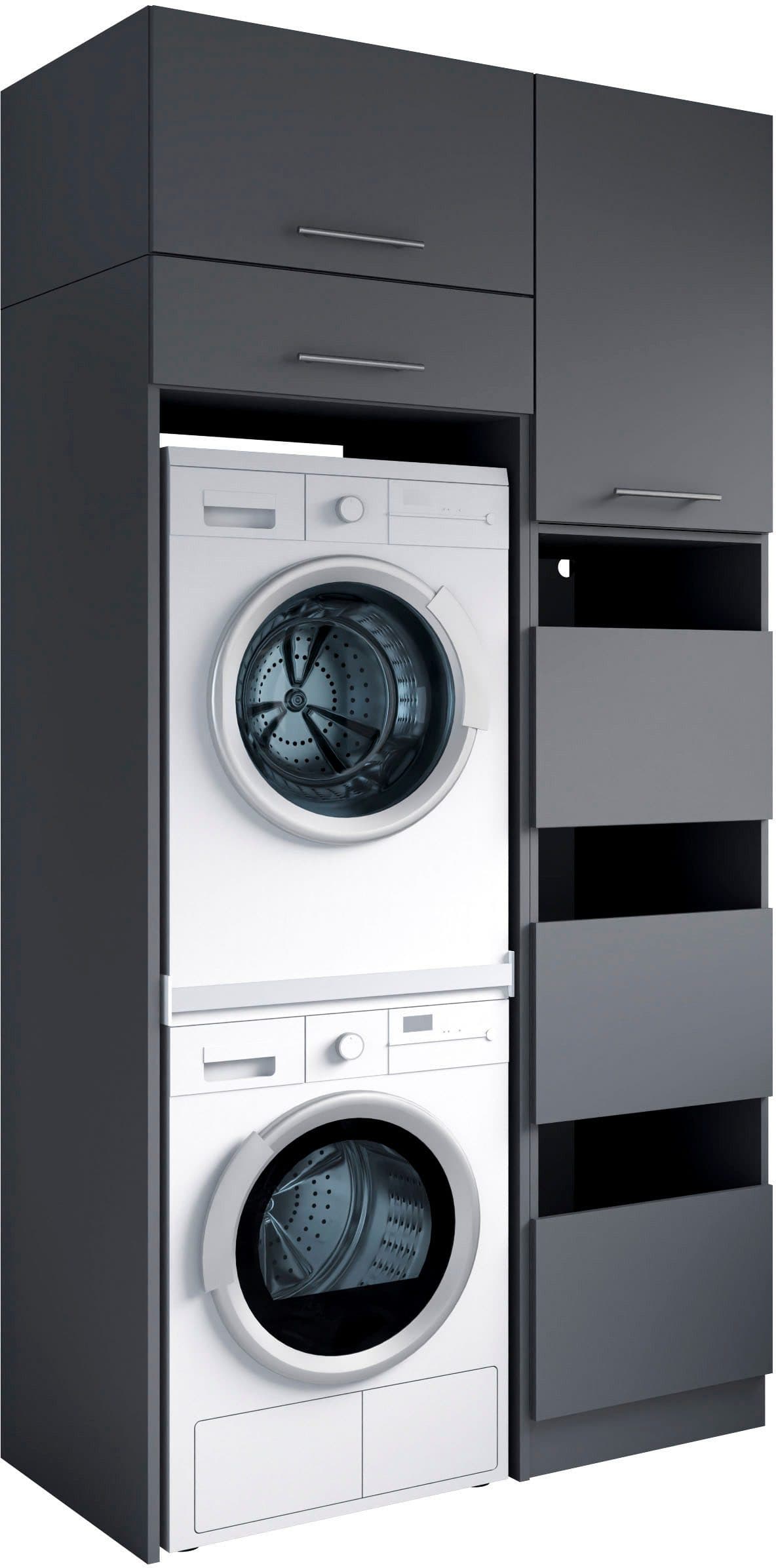 Laundreezy Mehrzweckschrank-Set | Schwarz