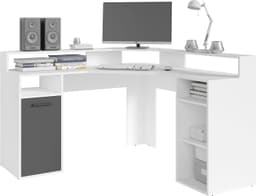 byLIVING Gamingtisch Fox | Weiß