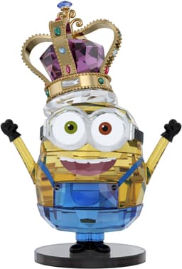 Swarovski Minions King Bob Kristallfigur | Mehrfarbig