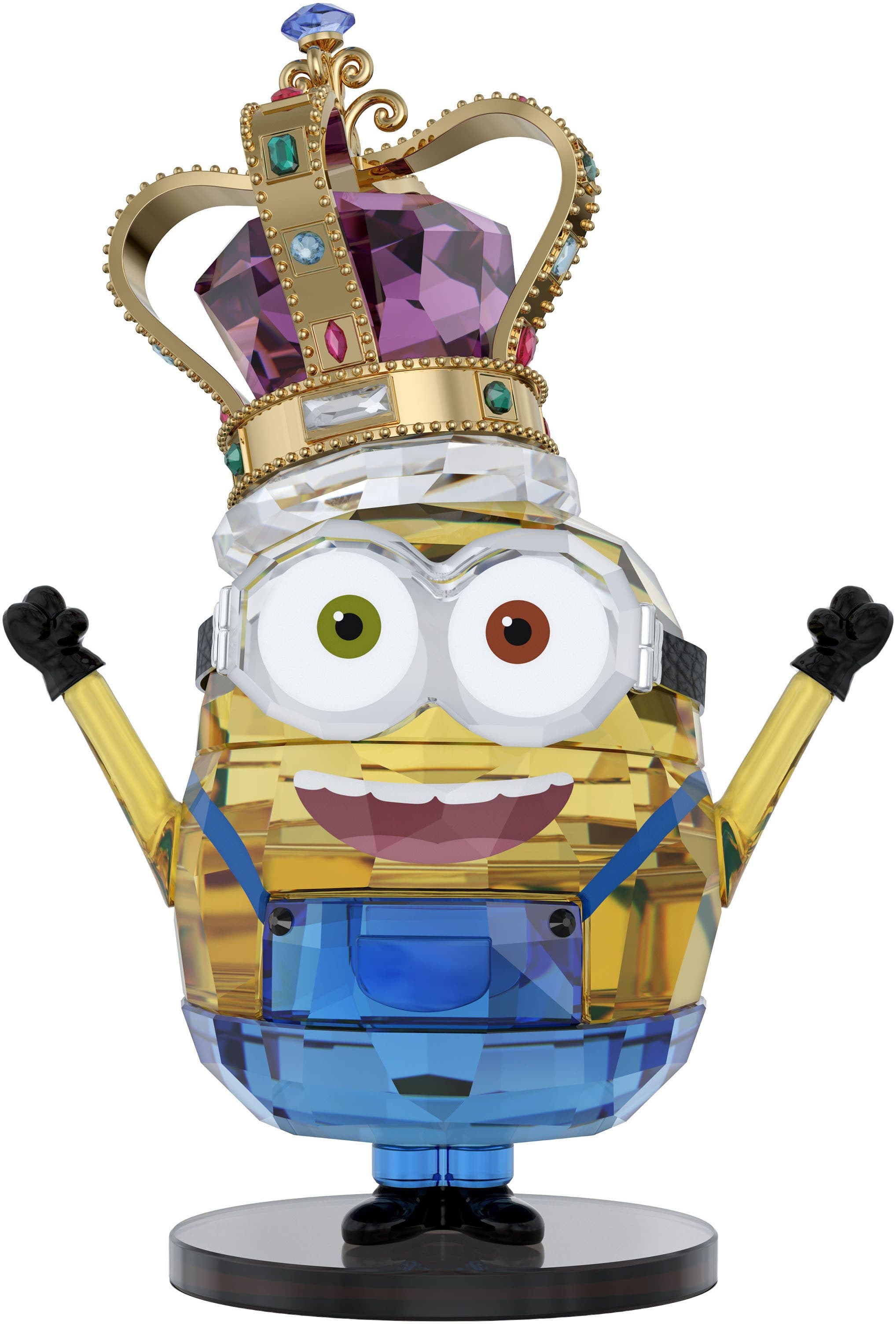 Swarovski Minions King Bob Kristallfigur | Mehrfarbig