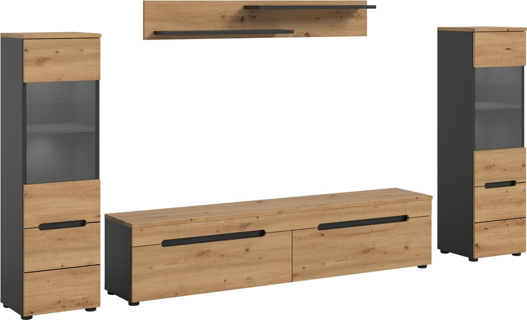 Home affaire Wohnwand REHAT | Braun